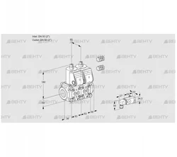 VCS3E50R/50R05NNKR3/2--3/PPPP (88100089) Сдвоенный газовый клапан Kromschroder