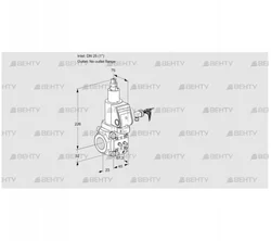 VAS125/-R/LWSR (88017505) Газовый клапан Kromschroder