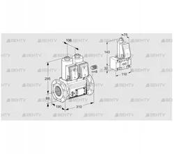 VCS780F05NNWR3E/MPB-/PPPP (88207677) Сдвоенный газовый клапан Kromschroder