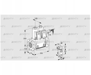 VCS8100F05NNWRB/PPPP/2-P3 (88205138) Сдвоенный газовый клапан Kromschroder