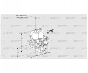 VCH2E40R/40R05NHEVWL/PPPP/PPPP (88104054) Клапан с регулятором расхода Kromschroder