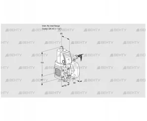 VAS2-/40F/NWGR (88011542) Газовый клапан Kromschroder