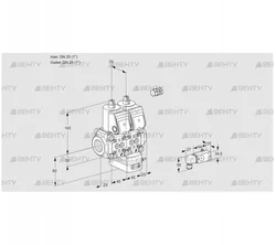 VCG1E25R/25R05NGKWR/PP-2/MMPP (88103175) Клапан с регулятором соотношения Kromschroder