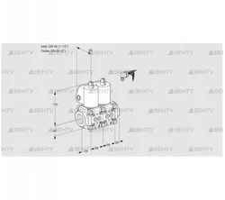 VCS2E40R/50R05NNKL/PPPP/PPPP (88100014) Сдвоенный газовый клапан Kromschroder