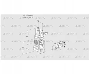 VAD2-/40R/NWSR-100A (88020230) Газовый клапан с регулятором давления Kromschroder