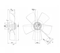 Осевой вентилятор ebmpapst A4E350AA0623