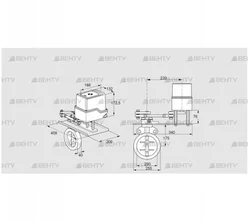 IDR200Z03D650GDW/50-60W30TR10 (88302724) Дроссельная заслонка Kromschroder