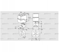 IDR125Z03A350AU/50-30W20E (88303759) Дроссельная заслонка Kromschroder