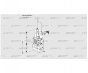 VAD1-/15R/NW-100B (88025024) Газовый клапан с регулятором давления Kromschroder