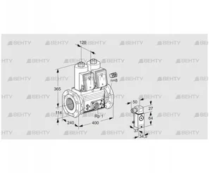 VCS9125F05NNAR3E/MPEM/P4PP (88207675) Сдвоенный газовый клапан Kromschroder