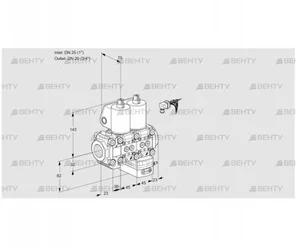 VCD1E25R/20R05F3ND-25WL/PPPP/PPMM (88102971) Регулятор давления Kromschroder