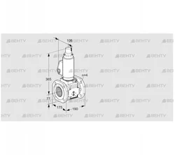 VAS6T65A05LQGLB/PP/PP (88204232) Газовый клапан Kromschroder