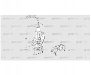 VAS1T15/-N/LQSR (88018754) Газовый клапан Kromschroder