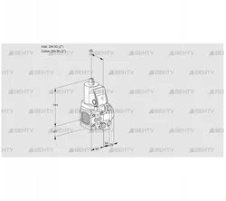 VAS2T50N/50N05FNVQSR/PP/PP (88101210) Газовый клапан Kromschroder