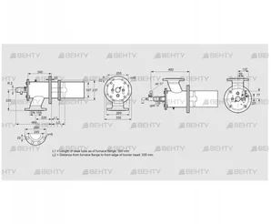 ZIC 200HBL-300/335-(23)D (84277641) Газовая горелка Kromschroder