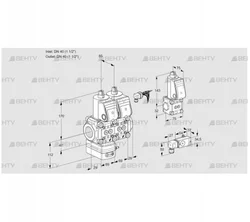 VCG2E40R/40R05GENWR/4-PP/3-ZS (88104668) Клапан с регулятором соотношения Kromschroder