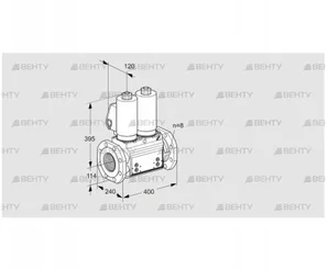 VCS9T125A05NNAGLB/PPPP/PPPP (88203948) Сдвоенный газовый клапан Kromschroder