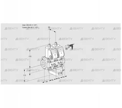 VCG2E40R/40R05NGNWR/MMMM/PPPP (88104585) Клапан с регулятором соотношения Kromschroder