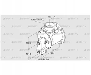 TJ28.0300-C1AMATND2XXUAB1 (85401363) Газовая горелка Kromschroder