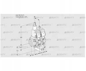 VCG2T50N/40N05LGKQSR/PPPP/PPPP (88106783) Клапан с регулятором соотношения Kromschroder