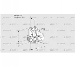 VCS2E40F/40F05FNNWR/PPPP/PPPP (88101229) Сдвоенный газовый клапан Kromschroder