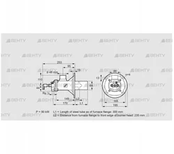 BIOA 65HB-300/235-(34)D (84022530) Газовая горелка Kromschroder