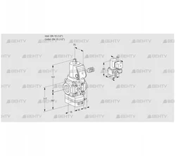 VAD115R/NWGR-25B (88033108) Газовый клапан с регулятором давления Kromschroder