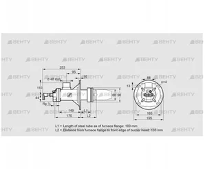 BICA 65RM-100/135-(71)D (84022027) Газовая горелка Kromschroder