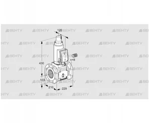 VAS8100F05LWGR3B/PP/MM (88204775) Газовый клапан Kromschroder