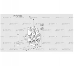 VCG1E20R/20R05NGEVWR3/PPPP/PPPP (88101383) Клапан с регулятором соотношения Kromschroder