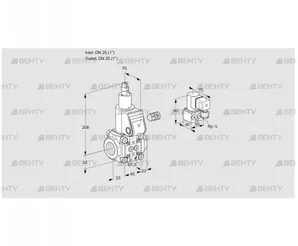 VAS125R/LW (88017985) Газовый клапан Kromschroder