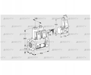 VCS9125F05NNARE/PPB-/PPPP (88203661) Сдвоенный газовый клапан Kromschroder