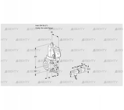 VAS3T50/-N/NQSR (88012413) Газовый клапан Kromschroder