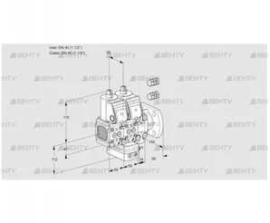 VCG2E40R/40F05FNGEVWR3/PPPP/PPPP (88101654) Клапан с регулятором соотношения Kromschroder