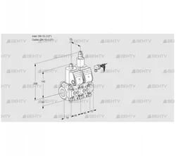 VCS1E15R/15R05NLWR3/PPPP/PPPP (88105177) Сдвоенный газовый клапан Kromschroder