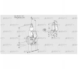 VAS2E40R/40R05LWR/PP/BS (88104493) Газовый клапан Kromschroder