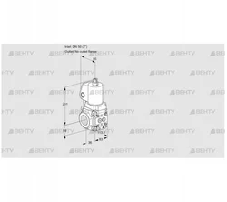 VAS3T50/-N/NQGL (88018488) Газовый клапан Kromschroder