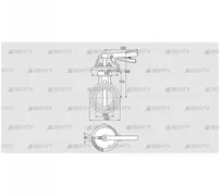 DKR 100Z03H450D (72701290) Дроссельная заслонка Kromschroder