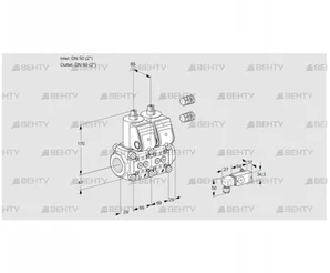 VCS2E50R/50R05NNKR3/2-PP/PPPP (88105634) Сдвоенный газовый клапан Kromschroder