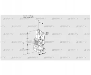 VAD1-/20R/NP-25A (88027068) Газовый клапан с регулятором давления Kromschroder