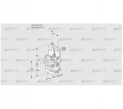 VAD350R/NP-50A (88019267) Газовый клапан с регулятором давления Kromschroder