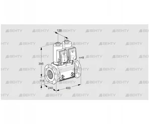 VCS9T125A05NNAGRB/MMMM/PPPP (88203079) Сдвоенный газовый клапан Kromschroder