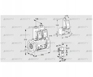 VCS6T65A05NNQSRE/PP3P/PPZ- (88205254) Сдвоенный газовый клапан Kromschroder