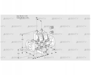 VCH2E40F/40F05NHEVWR3/PPPP/PPPP (88101885) Клапан с регулятором расхода Kromschroder