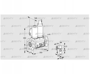 VCS8T100A05NLQSLE/PPVP/3-P4 (88204253) Сдвоенный газовый клапан Kromschroder