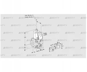 VAS125R/NW (88021758) Газовый клапан Kromschroder