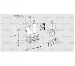 VCS2E40R/40R05NLWSL8/PPBS/3-PP (88107125) Сдвоенный газовый клапан Kromschroder