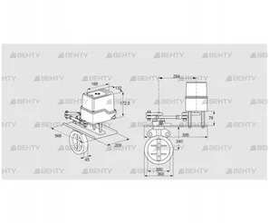 IDR300Z03D100GD/50-30W20E (88302473) Дроссельная заслонка Kromschroder