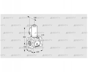 VAS8T100A05NKGLB/PP/PP (88206831) Газовый клапан Kromschroder