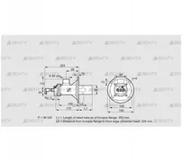 BIOA 65RB-350/335-(37)D (84022541) Газовая горелка Kromschroder